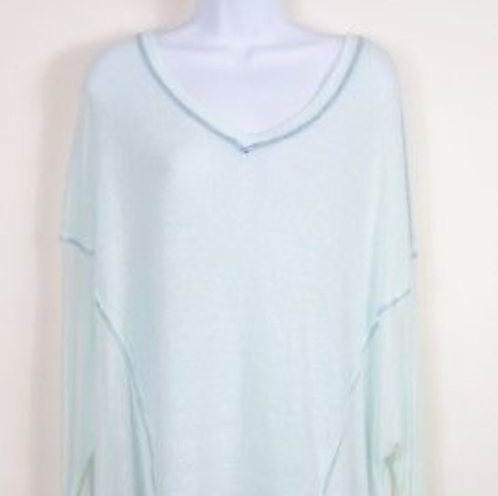 Fp oversized long sleeved poncho shirt